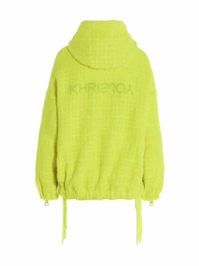 Khrisjoy Chris Windbreaker Tweed Casual Jackets And Parka Yellow