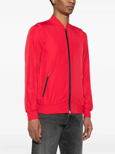 Kiton Zipper Baseball Collar Bomber Jacket