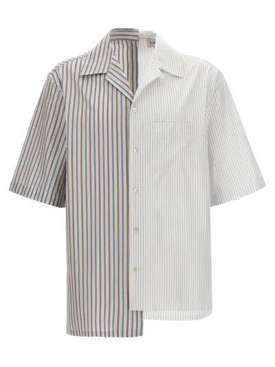 Lanvin Striped Asymmetric Cotton Shirt