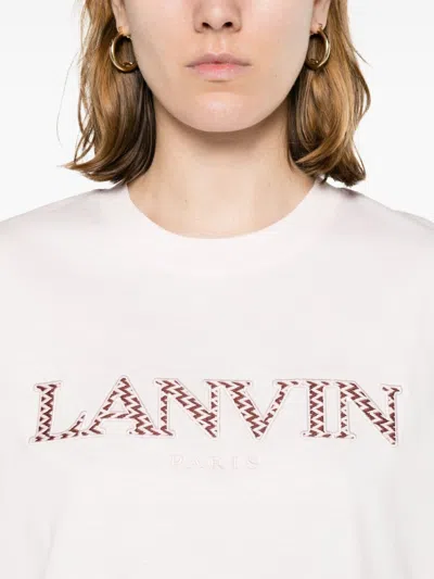 Shop Lanvin Logo Cotton T Shirt