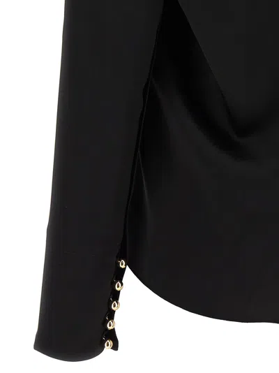 Lanvin Draped Long-sleeved Blouse