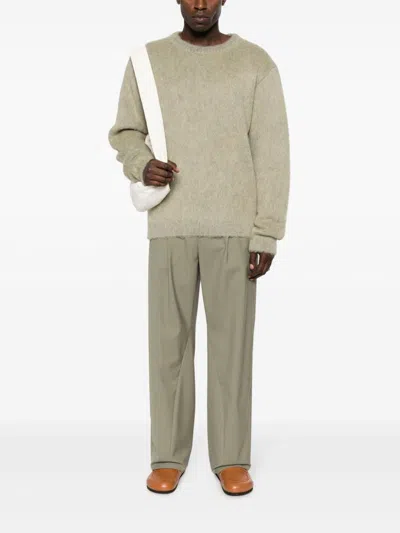 Shop Lemaire Wool Crewneck Sweater