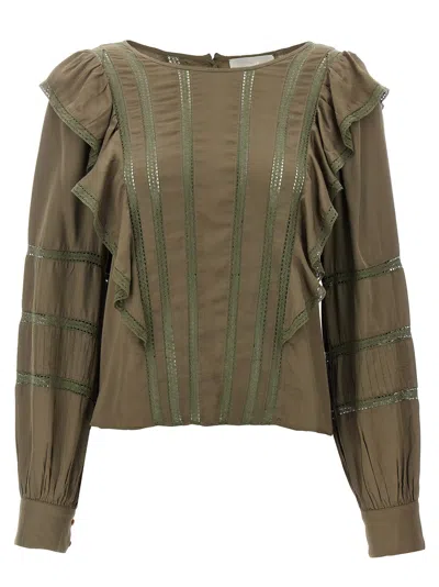 Loveshackfancy Devika Top In Forrest Oak