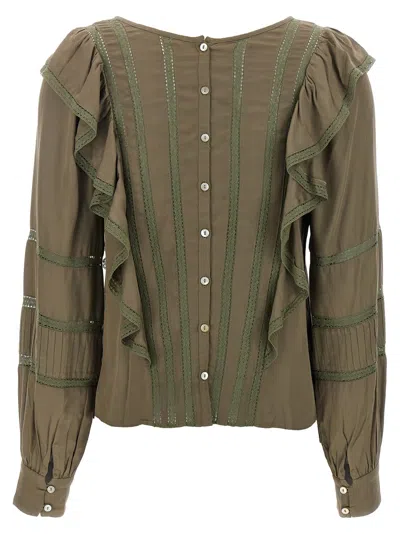 Loveshackfancy Devika Top In Forrest Oak