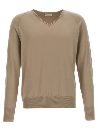 Ma'ry'ya Beige Cotton Sweater