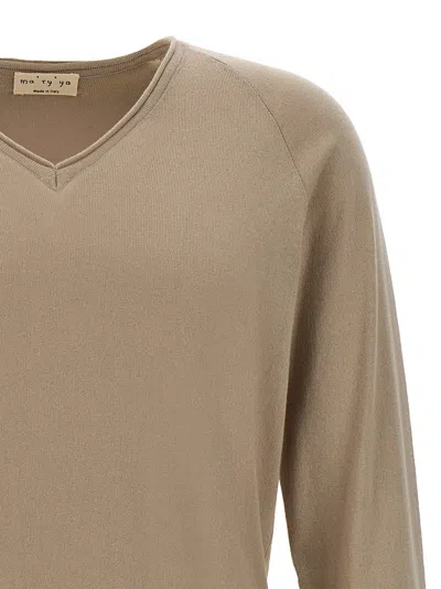 Ma'ry'ya Beige Cotton Sweater