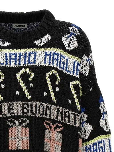 Magliano Festive Crew Neck Sweater With Graphic Motifs