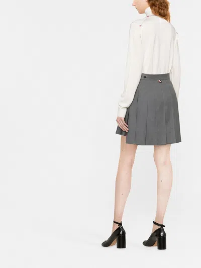 Maison Margiela White High Neck Sweater With Contrasting Stitching