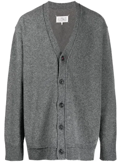 Shop Maison Margiela Wool Cardigan