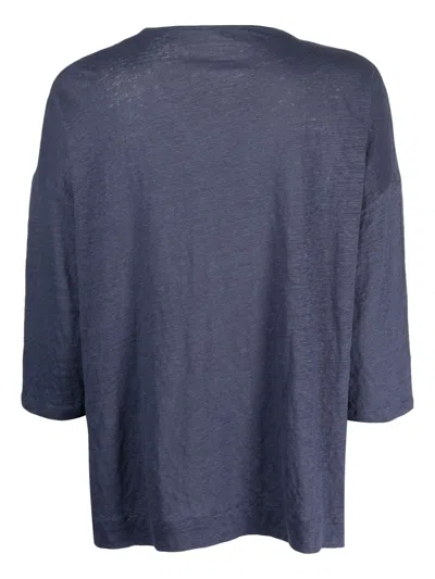 Majestic V-neck Three-quarter Sleeved Top