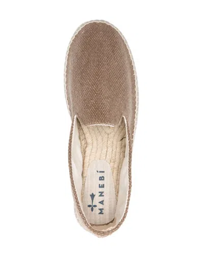 Manebi Logo-embroidered Canvas Espadrilles