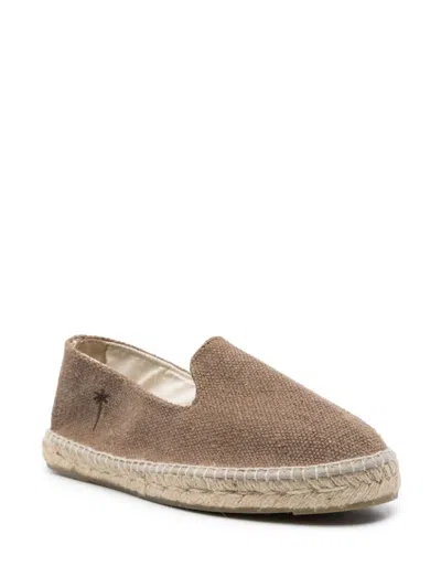 Manebi Logo-embroidered Canvas Espadrilles