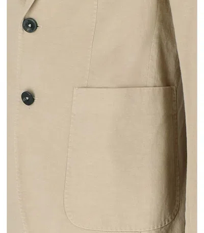 Manuel Ritz Beige Single Breasted Jacket In Neutral