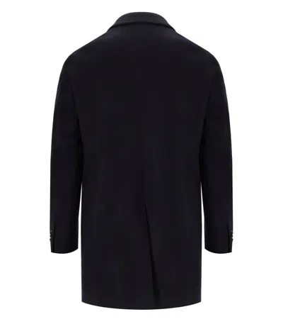 Manuel Ritz Blue Single Breasted Coat