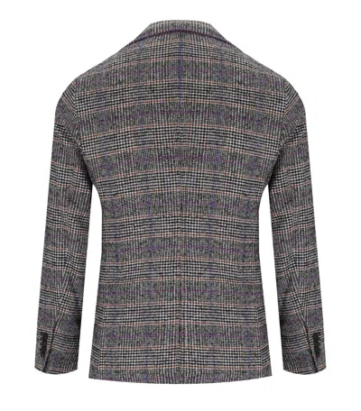 Manuel Ritz Blue Tartan Single Breasted Jacket
