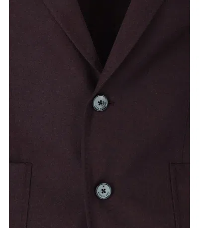 Manuel Ritz Burgundy Suit In Multi
