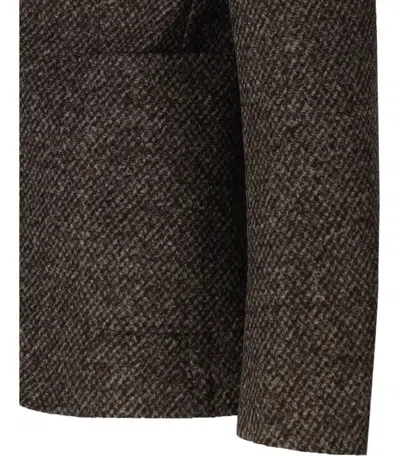 Manuel Ritz Brown Single Breasted Jacket