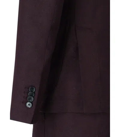 Manuel Ritz Burgundy Suit In Multi