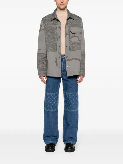 Marine Serre Pattern Printed Casual Jacket