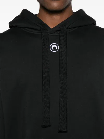 Shop Marine Serre Logo Organic Cotton Hoodie