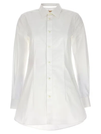 Marni Camicia In Popeline Bianco Donna