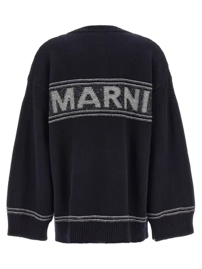 Shop Marni Logo Cardigan