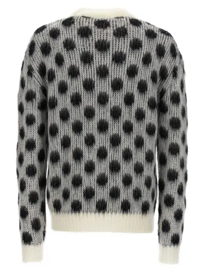 Marni Polka-dot Mohair-blend Sweater In Printed