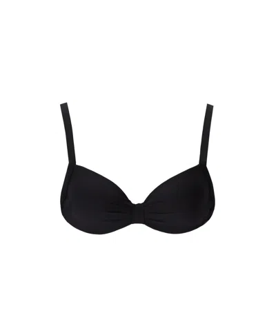 Shop Max Mara Beachwear Ania Black Bikini Top