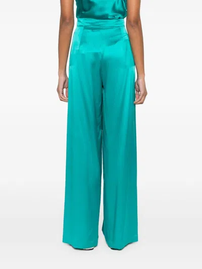 Max Mara Women Satin Wide-leg Silk Trousers
