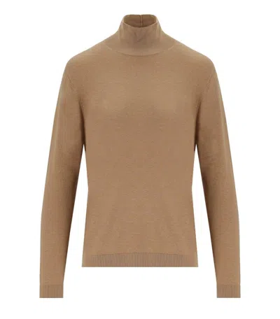 Max Mara Weekend Kiku Camel Turtleneck Jumper