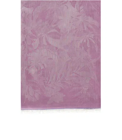 Shop Max Mara Weekend Sarta Mauve Foulard Scarf