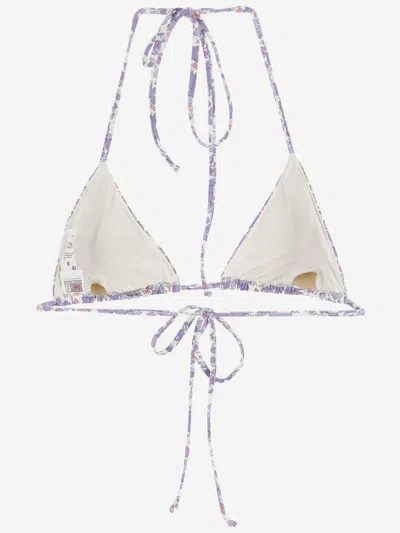 Mc2 Saint Barth Bikini Top With Floral Pattern