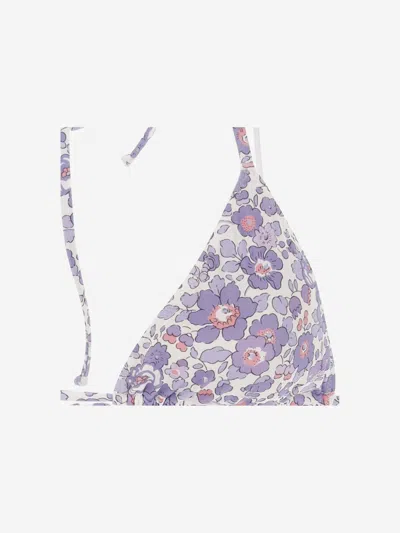 Mc2 Saint Barth Bikini Top With Floral Pattern