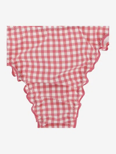 Mc2 Saint Barth Bikini Bottom With Checkered Pattern