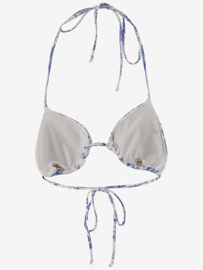 Mc2 Saint Barth Bikini Top With Graphic Print Pattern