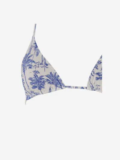 Mc2 Saint Barth Bikini Top With Graphic Print Pattern