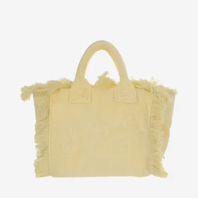 Shop Mc2 Saint Barth Colette Terry Cloth Tote Bag With Embroidery