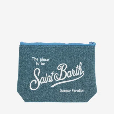 Shop Mc2 Saint Barth Scuba Clutch Bag With Logo