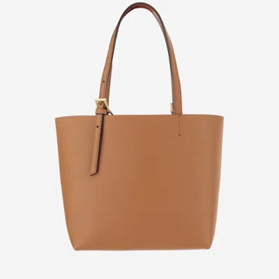 Shop Mcm Himmel Leather Tote Bag