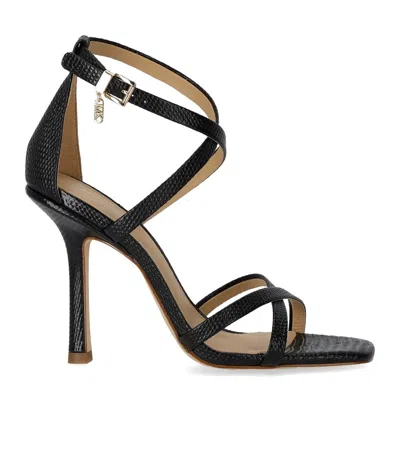 Shop Michael Kors Celia Strappy Black Heeled Sandal