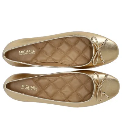 Michael Kors Nori Gold Ballet Flat Shoe