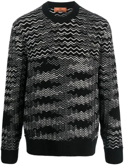 Missoni Handcrafted Wool Blend Crew Neck Sweater