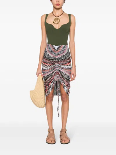 Shop Missoni Gathered Mini Skirt