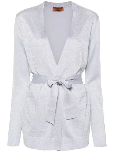 Missoni Metallic-threading Belted Cardigan