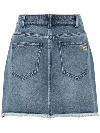 Shop Mmk Denim Mini Skirt