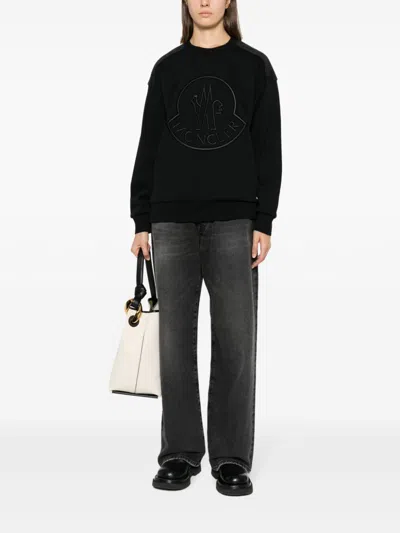 Moncler Rhinestone-embellished Logo Sweatshirt
