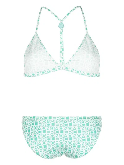 Shop Moncler Triangle Bikini Set