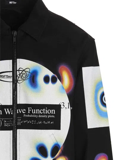 Msftsrep Cootn Twill Hydrogen Wave Jacket With Gradient Print
