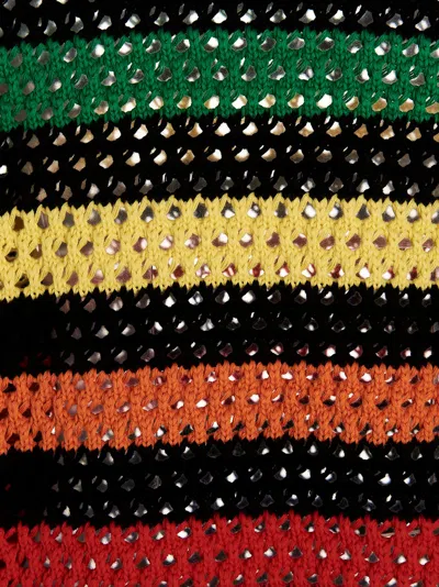 Msgm Multicolor Striped Sweater Sweaters And Cardigans Multicolor