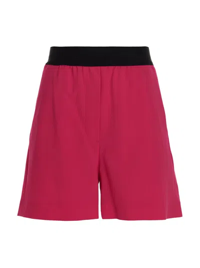 Msgm Bermuda Wool Shorts Elastic Waistband